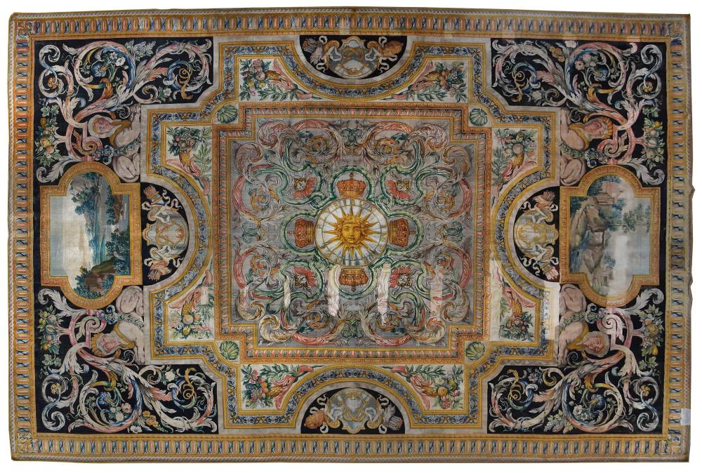 Manufacture de la Savonnerie d’après Charles Le Brun (1619-1690), 6ème tapis de la Grande Galerie du Louvre, 1668-1677, Laine et lin Paris, Mobilier national, GMT 6304, Photo par Isabelle Bideau